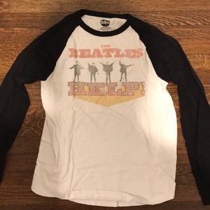 Beatles Help Baseball Tee